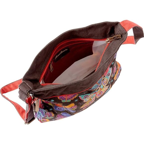 Laurel Burch LB6133 Butterflies Crossbody Bag NWT - Picture 4 of 4